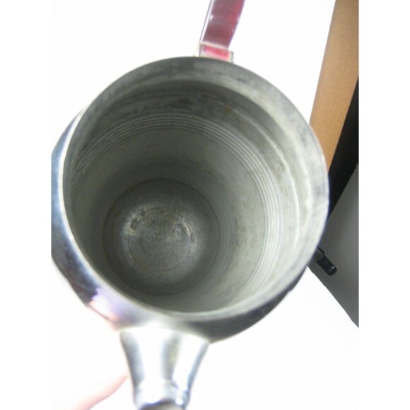 Vintage Art Deco Chrome Cocktail Pitcher Bakelite Shaker Barware Decor 12 in - Picture 11 of 16